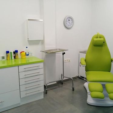 Clínica AranSalud silla verde de odontología